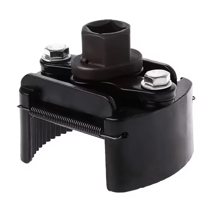 Cheie Reglabila Pentru Filtru De Ulei, 60-80mm, Prindere 1/2, Otel Cr-mo, Negru