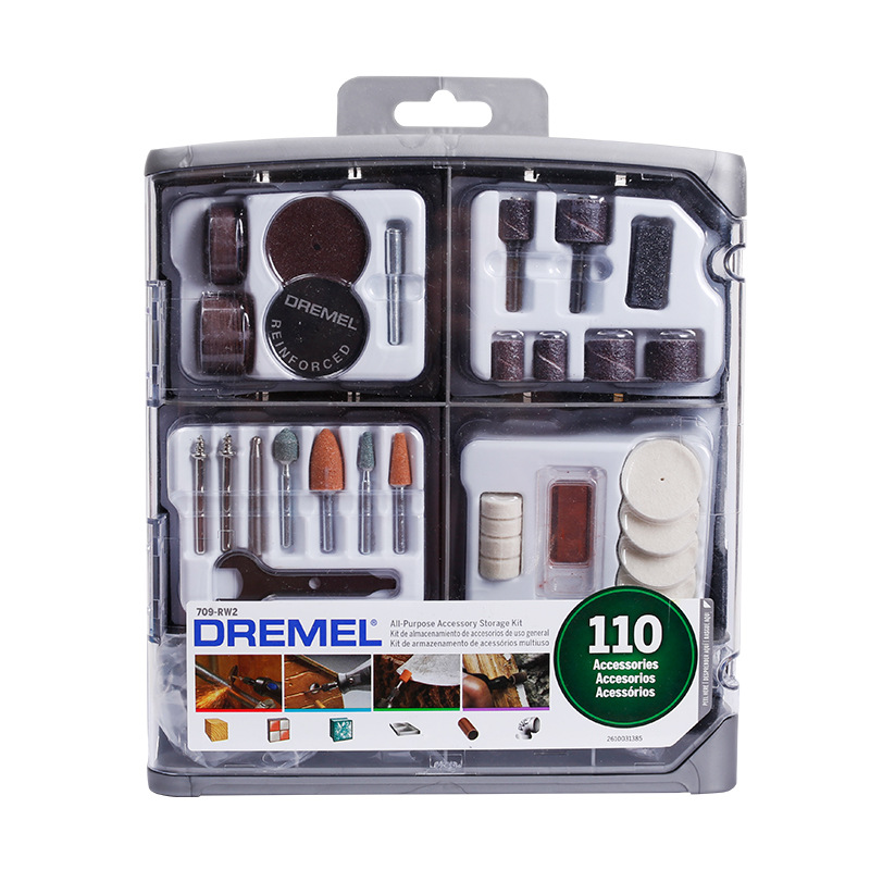 Kit D'Accessoires Dremel 709 De 110 Pièces Pour Outil Multifonction Rotatif Speedclic : Découpe, Ponçage, Gravure, Meulage, Nettoyage