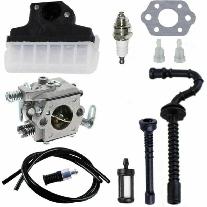 Carburateur + Filtre À Air + Bougie D’allumage + Tuyau D’essence/d’huile Pour Tronçonneuse Stihl 021 023 025 Ms210 Ms230 Ms250 Carburateur