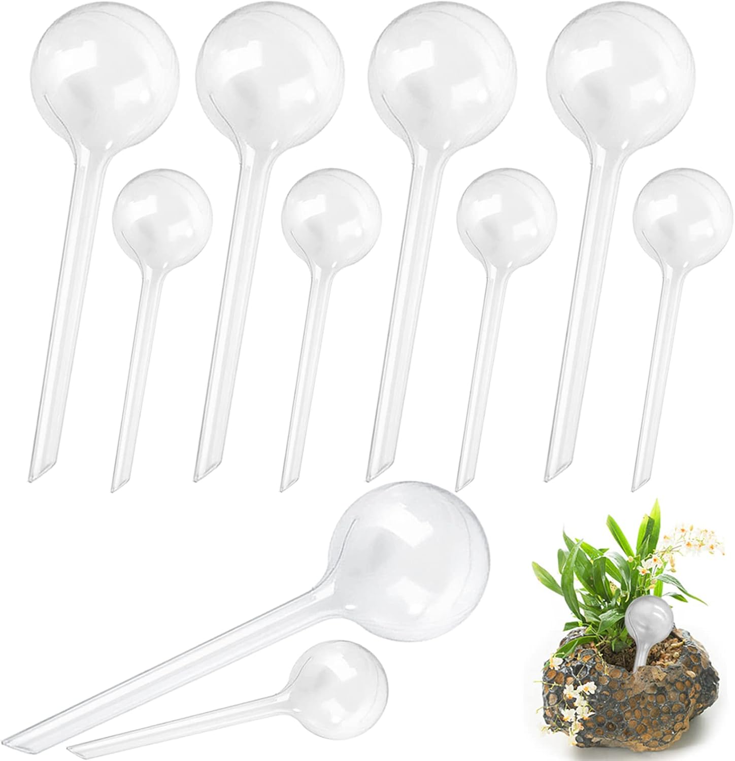 10 Stuks Transparante Planten Bewatering Sballen - Automatische Bewateringsballen - Geschikt Voor Kamerplanten - Planten Bewatering Sbollen - Automatische Bewatering Ssystemen - Automatische Planten B