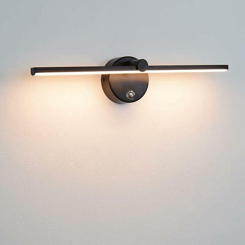 Lampes Pour Miroir Led Dimmable Avec Interrupteur, Applique Salle De Bain Rotative A 300¡ã Led 8w 4000k Lampe Miroir Salle Goodnice - Generique