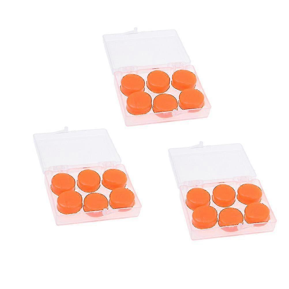 18pcs Deformable Silicone Earbuds Waterproof Soundproof Earplugs For Swimming Bathing Studying