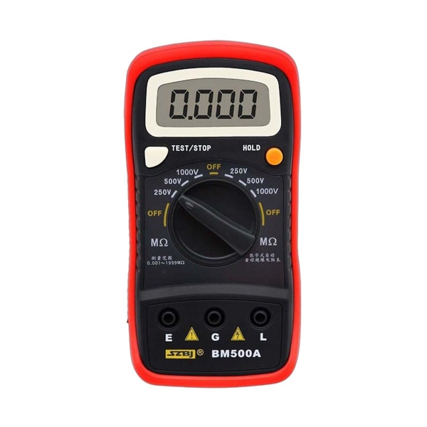 Bm500a 1000v 1999m Digital Isolationsmotståndstestare Mätare Megohmmeter Megger Fk Fk