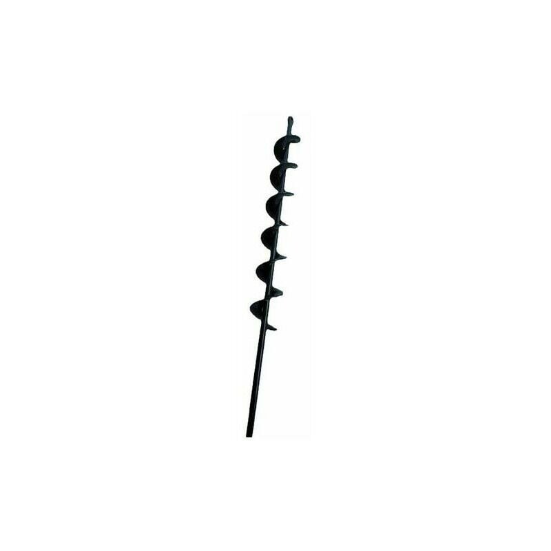 Le Noir Foret Hélicoïdal À Tarière Pour Bêcheur De Terre De Plantation De Jardin 50mm&times450mm