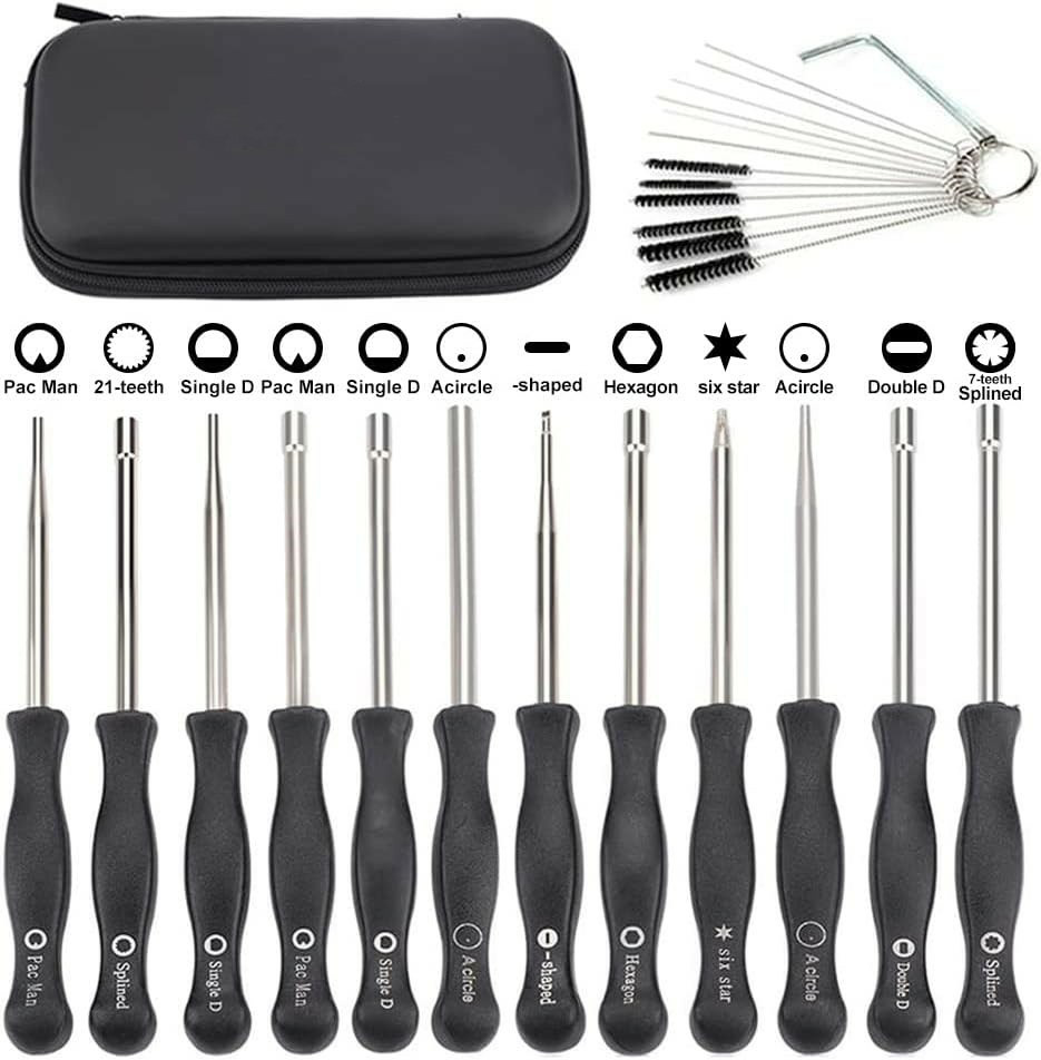 Carburateur - Jeu De 12 Outils De Réglage De Carburateur/tournevis De Réglage Pour Moteur 2 Temps Cannelé/pac Man/d/double D Pour Tronçonneuse Poulan, Débroussailleuse Usqvarna - Denuotop