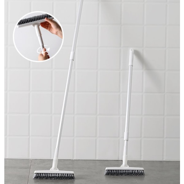 Brosse À Récurer Les Sols, Brosse À Manche Long, Brosse Pour Baignoire Et Carrelage Pour Le Nettoyage De La Salle De Bain, Du Patio, De La Cuisine, Des Murs Et Des Terrasses.
