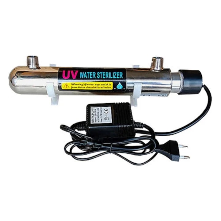 Purificateur D'Eau Ultraviolet, 6 Gpm, Acier Inoxydable 1/2 Pouce, Pour Hôtel Et Ferme