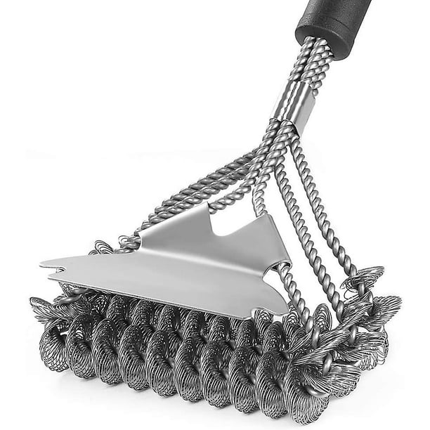Barbecue Grill Brush And Scraper,stainless Steel Bbq Brush