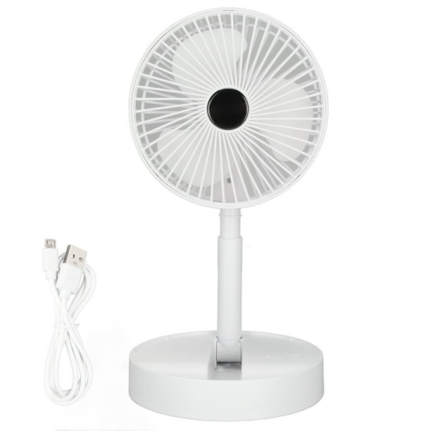 Ventilateur De Bureau Pliable Portable Alimenté Par Batterie Usb - Hauteur Et Angle Réglables, 3 Vitesses, Fonctionnement Silencieux - Idéal Pour La Chambre, Le Bureau Et L'Extérieur
