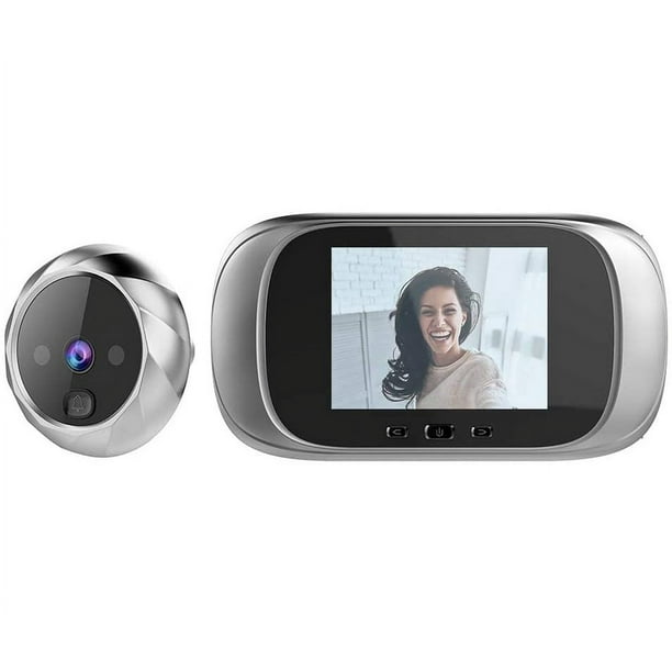 Digital Peephole, 2.8 Inch Tft Lcd Screen Peephole Peephole Camera With High Pixel Count With Night Vision, Wide Angle Take Photos Doorbell Security Camera 20b08307 (silver)