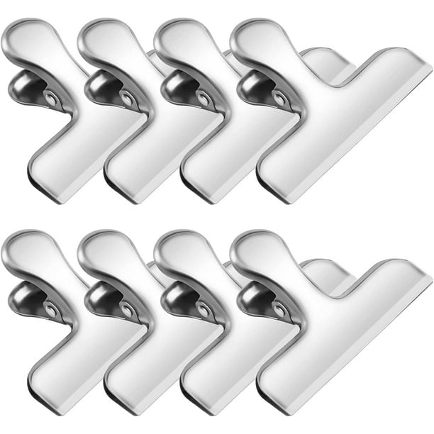 Nipocaio Chip Clips, 8 Pack Stainless Steel Chip Clips, Chip Clips, Bag Clips, Food Bag Clips, Food Packaging Clips, Chip Bag Clips - Airtight Seal, Heavy Duty Snack Clips, Kitchen Clips .