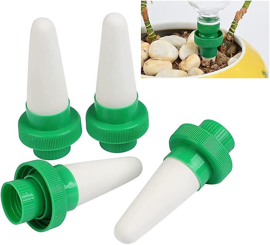 4 Distributors D'Eau Pour Plantes En Sac De Vacances, Buses Goutte Goutte En Cramique Pour Bouteilles En Plastique, Dispositifs D'Arrosage Autom