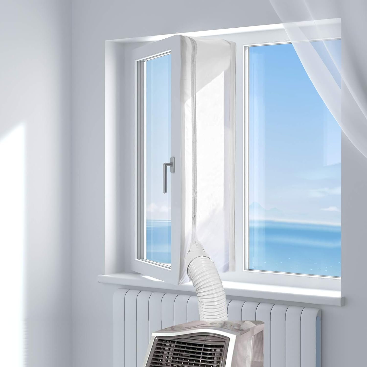 Tissu D'Étanchéité Pour Fenêtre 500 Cm Pour Climatiseurs Portables Et Sèche-linge - Convient À Tous Les Climatiseurs Portables