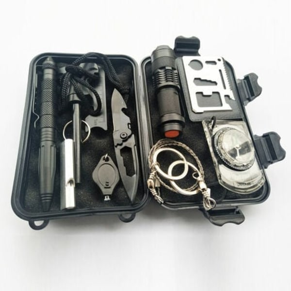 Kit De Survie D'Urgence, Kit De Survie Et De Sauvetage Multifonctionnel Pour Activités De Plein Air, Outil Multifonction, Fournitures De Premiers Secours Sos.