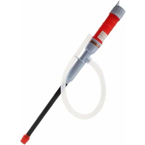 Red Electric Transfer Siphon Pump Battery Liquid Water Battery Operated Pump Siphon Hose Petrol Gas Fuel Hand Pump Suction
