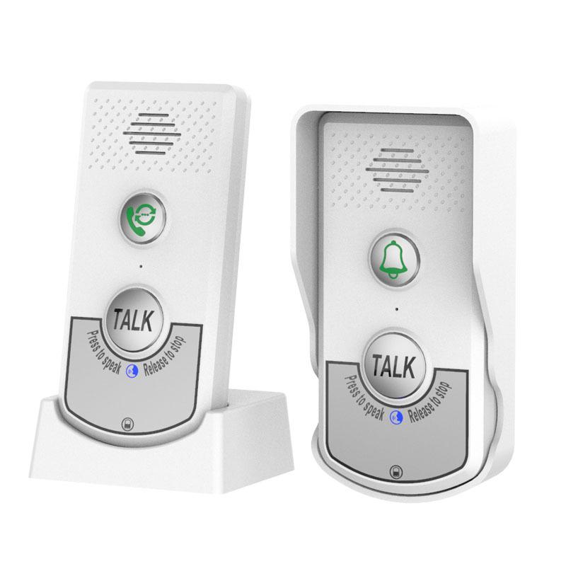 Sonnettes Interphones Sans Fil, Portée De 1000 M, Interphones Vocaux De Sécurité Pour L'Intérieur Et L'Extérieur Des Maisons