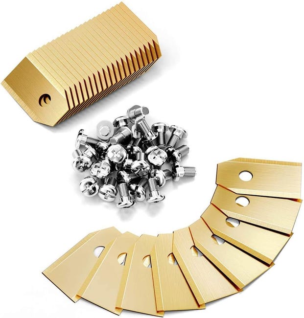 Lame De Rechange En Titane Pour Tondeuse Husqvarna, Lot De 45 Lame De Tondeuse À Gazon, Faucheuses À Gazon Accessoires Avec Vis