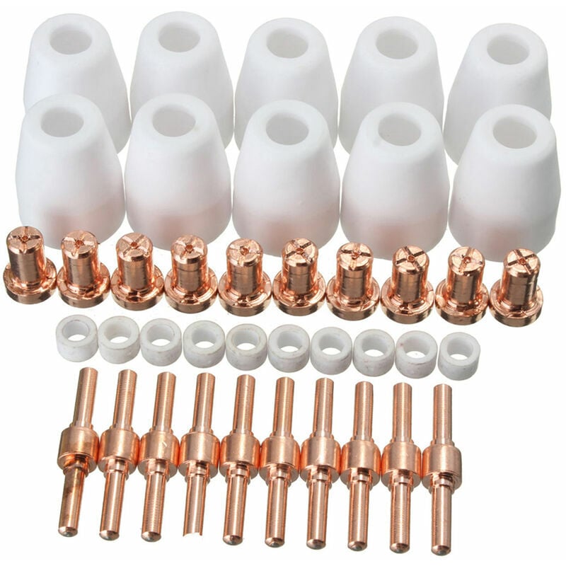 Choyclit 40 Pièces Consommables De Coupeur De Plasma Pour Torche Pt 31 Lg 40 Cut 40 50