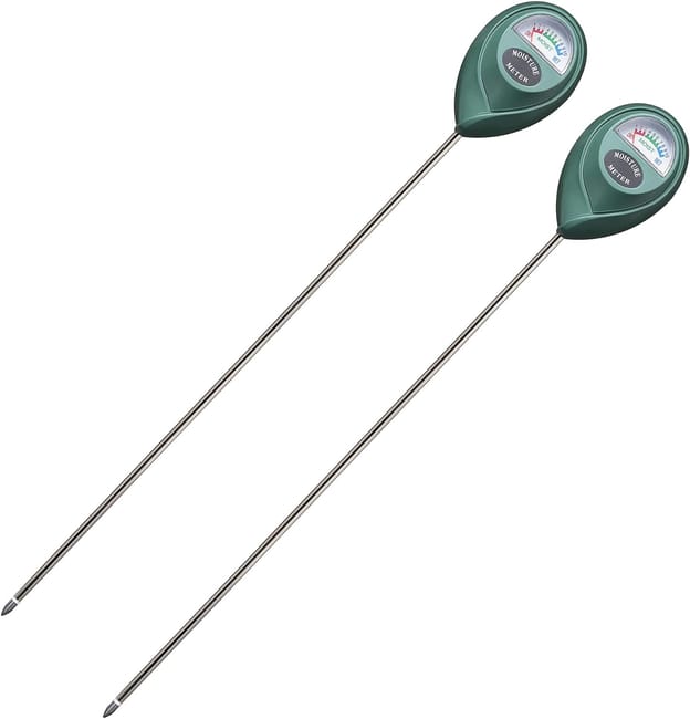 Lot De 2 Capteurs D'Humidité Du Sol À Longue Sonde, Capteur De Moniteur D'Eau, Hygromètre Pour Extérieur Et Intérieur, Grandes Plantes En Pot, Fleur