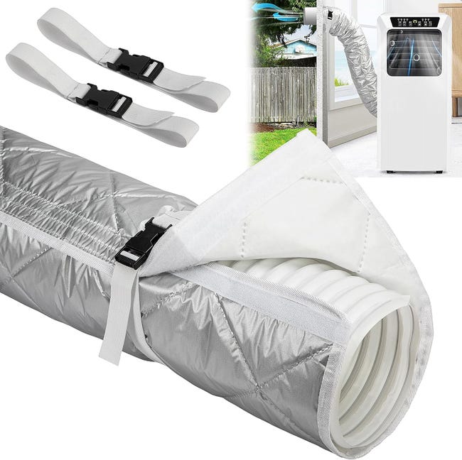 Housse De Protection Pour Tuyau De Climatiseur Portable (150 X 58 Cm) - Housse De Protection Isolante Pour Climatiseurs