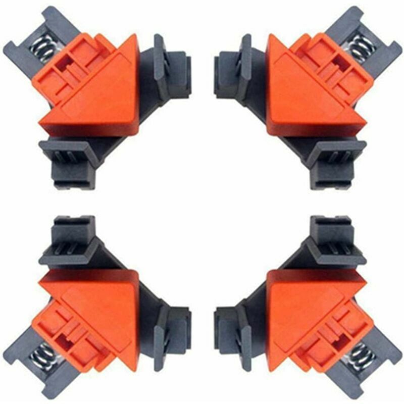 Pack Right Angle Clamps For Woodworking, Carpentry 90 Degree Right Angle Clamp Clip Quick Fix Picture Frame Corner Clamps