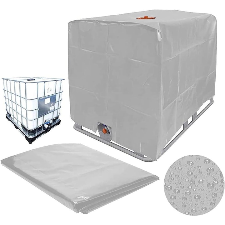 Caisse De Protection Ibc, Jormftte, Polyester, Argent, 1000 L
