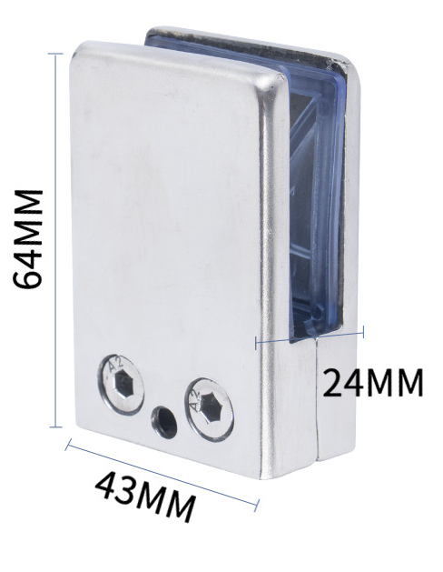 Pinces À Verre, Lot De 8, 10-12 Mm, Acier Inoxydable 304, Dos Plat, Support De Verre Réglable Pour Rampes D'Escalier Et Mains Courantes