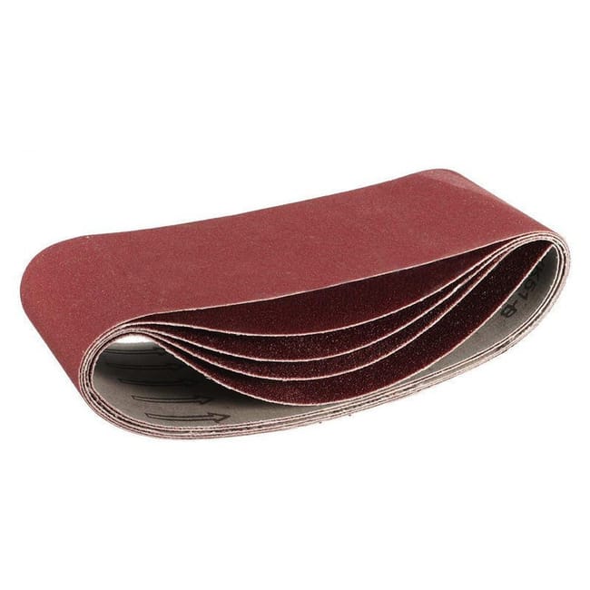 Lot De 5 Bandes Abrasives 533 X 75 Mm, Grain 80 Bandes Abrasives Professionnelles Pour Bois Et Peinture