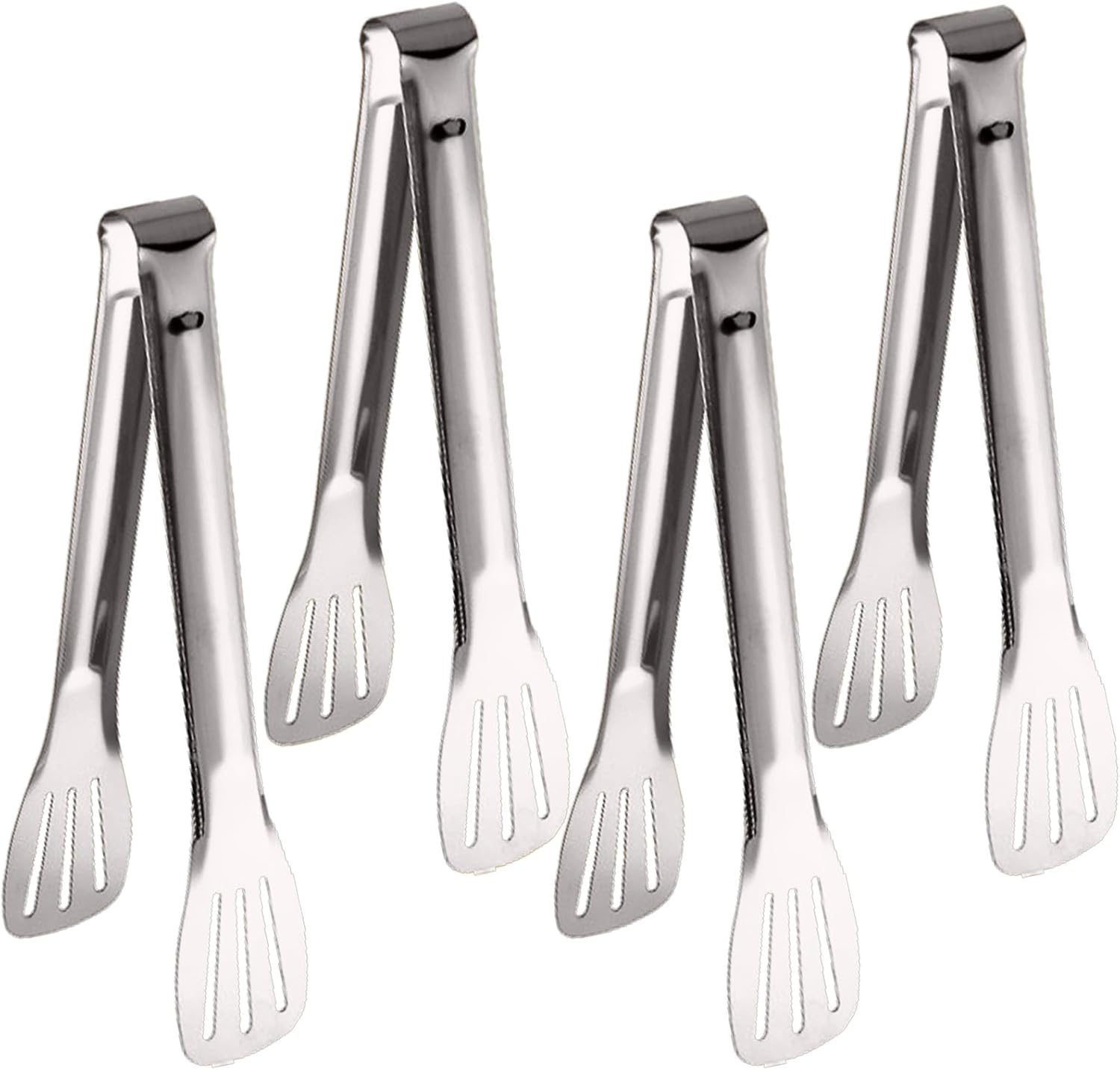 Pinzas Plateadas De 9 Pulgadas Para Servir De Acero Inoxidable Para Ensaladas, Bufé, Aperitivo, Postre, Para Fiestas De Comida