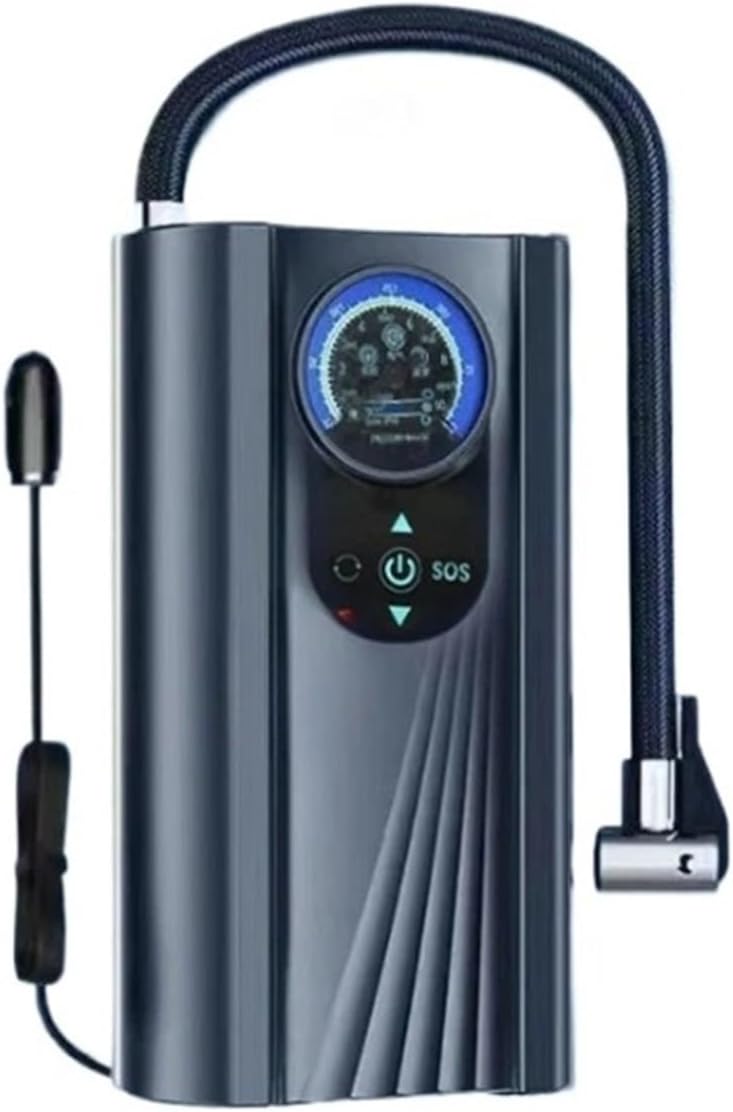 Pompe À Air Électrique Portable - Mini Pompe À Air Pour Voiture - Pompe À Pneus - Compresseur D'Air Pour Voiture - Convient Pour Gonfler Les Pneus De Voiture, Moto Et Vélo - Pompe À Air Électrique Por