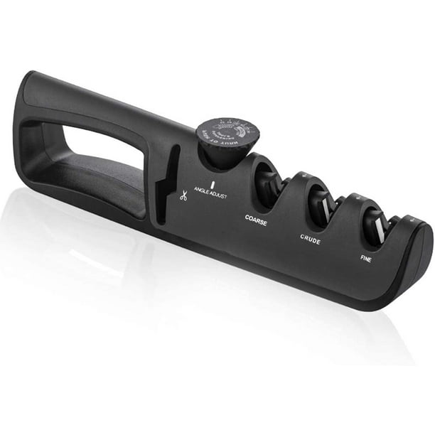 Aiguiseur Couteaux, 4 En 1 Affuteur Couteau Professionnel Avec Réglage De L'Angle, Eguiseur De Couteau Pour Ciseaux Et Couteaux De Cuisine De Différentes Tailles
