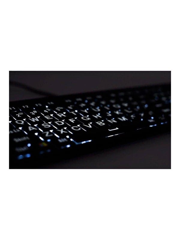 LKB-LPWBA2PCDE - Tastatur, USB, mit großer Beschriftung, hintergrundbeleuchtet