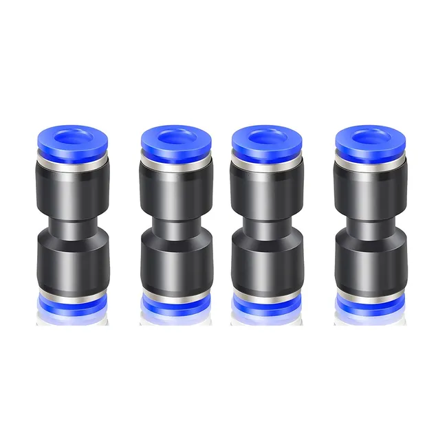 Pcs Bleu 6mm Od Droit Push To Connect Raccords (pu-6) Lemroe