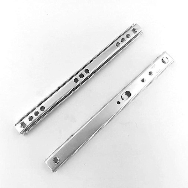Set Of 2 Cold Rolled Steel Ball Bearing Drawer Slides, 310 (30.5 Cm) X 17 Mm (w)
