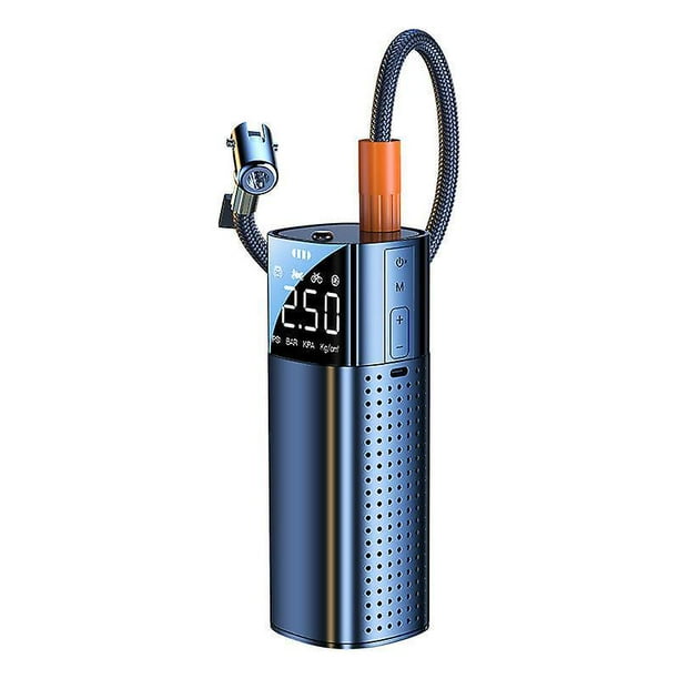 Tragbarer Luftkompressor Zum Aufpumpen Von Reifen, Usb-c-ladeanschluss, Kabellos, 150 Psi Schrader-fahrradventil, 2x Schnellpumpe Für Auto Und Fahrrad