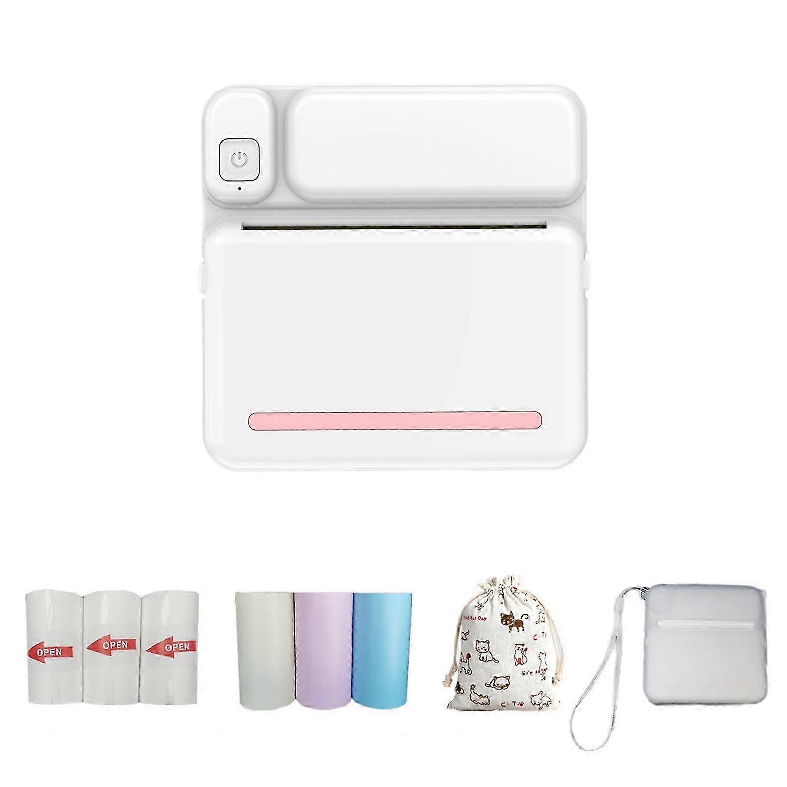 Tragbarer Bluetooth-thermodrucker 57 Mm, Kabelloser Mini-pos-fotodrucker Für Android- Und Ios-telefone Flye1984