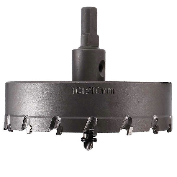 100-mm-hartmetall-lochsäge, Verlängerter Kernbohrer Für Metall, Eisen, Holz, Präzises Schneiden, Universalfutter, Langlebiges Profiwerkzeug.