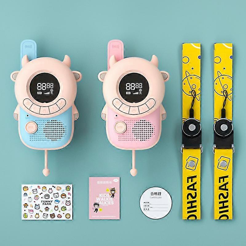 Kinder-walkie-talkie Mit Hintergrundbeleuchtetem Lcd-bildschirm, Integrierter Taschenlampe, 3 Km Reichweite, Walkie-talkie Für Jungen Und Mädchen, Zwei-wege-funkgerät-spielzeug