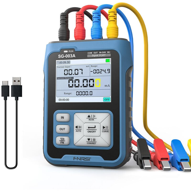 Tragbarer 0-10v 4-20ma Signalgenerator, Einstellbarer Spannungs- Und Stromsimulator, Kalibrator Mit 2,4-zoll-lcd-bildschirm, Präzise Signalquelle Für Test- Und Kalibrierungszwecke.
