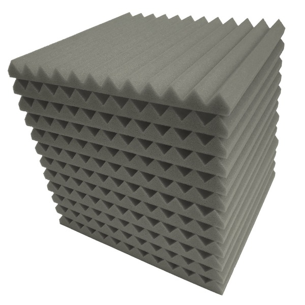 30 X 30 X 2,5 Cm Wabenförmige Akustikplatte, Schallabsorbierend, Schwarzes Steckgehäuse, 24er-packung, Studio-isolierschaum