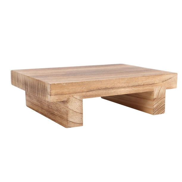 Tritthocker Aus Holz Für Das Kopfteil, Mobiler Tritthocker Für Drinnen Und Draußen, Tragbar, 9,8 X 7,1 X 2,8 Zoll, Ein Tritthocker.