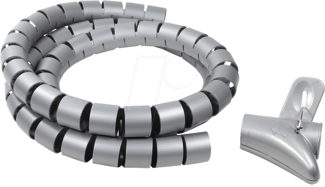 LL-SPIRAL 1500 - Spiralschlauch + Werkzeug, 1500x25mm, grau