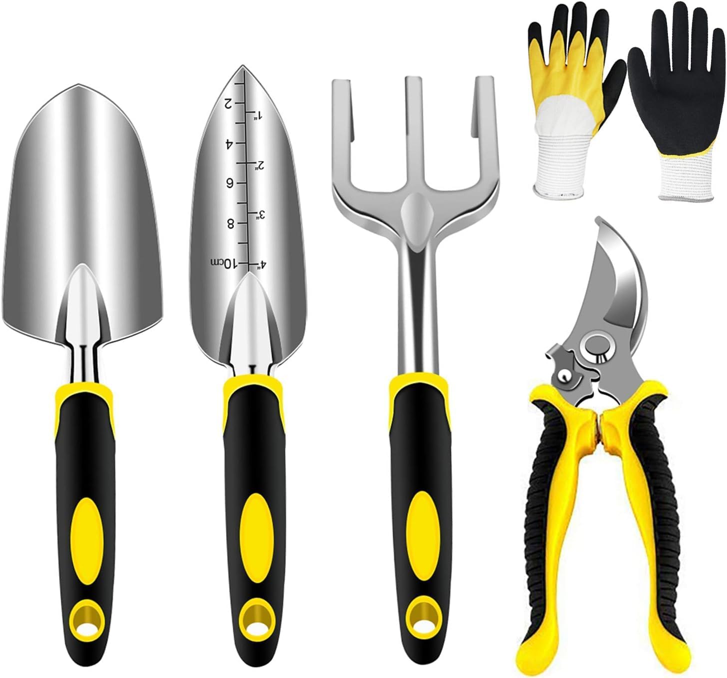 Garten-set Mit Robusten Aluminiumspitzen Und Ergonomischen Griffen, Komplettset Für Gemüsegarten Und Garten.