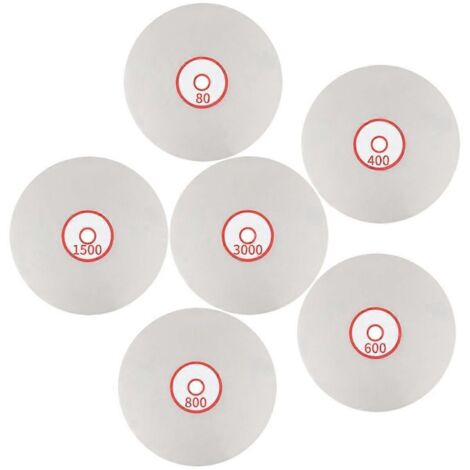 Set Mit 6 Diamant-schleifscheiben, 150 Mm, Kreisförmige Schleifscheibe Mit Flacher Oberfläche, Ideal Zum Polieren Und Schleifen.