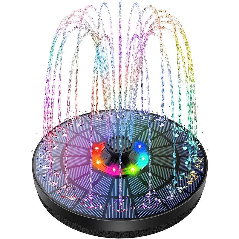 Schwimmender 4-w-led-solarbrunnen Für Gartenteiche Und Pools, Solarwasserpumpe Mit Photovoltaikpanel, Integrierter Dekorativer Strahler, Ideal Für Gärten Und Terrassen