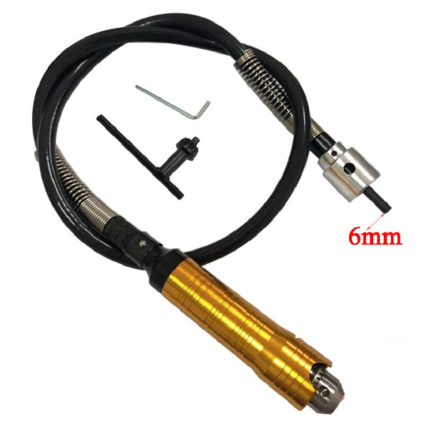 Gasea 6-mm-biegewelle Mit Spannfutter (0,5–6,5 Mm) Für Elektrische Winkelschleifer, Flexible Verlängerung Und Griff, Kompatibel Mit Dremel, Für Gravuren, Holzbearbeitung Und Heimwerkerarbeiten.