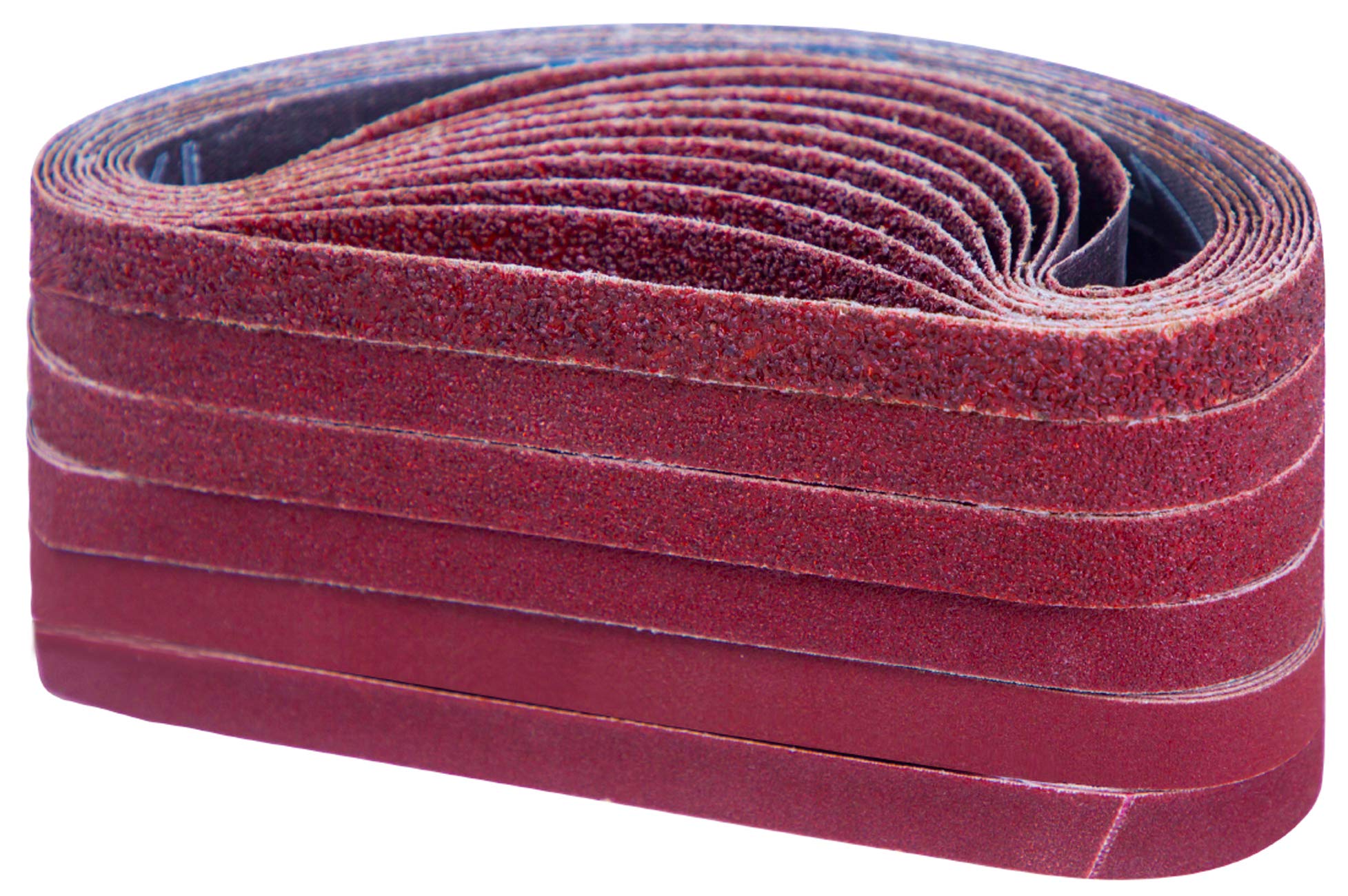 Schleifband 13 X 457 Mm, 10er-packung Mit Verschiedenen Körnungen (40/60/80/120/180/240), 60 Stück Für Bandschleifer, Kompatibel Mit Black & Decker Power Lime