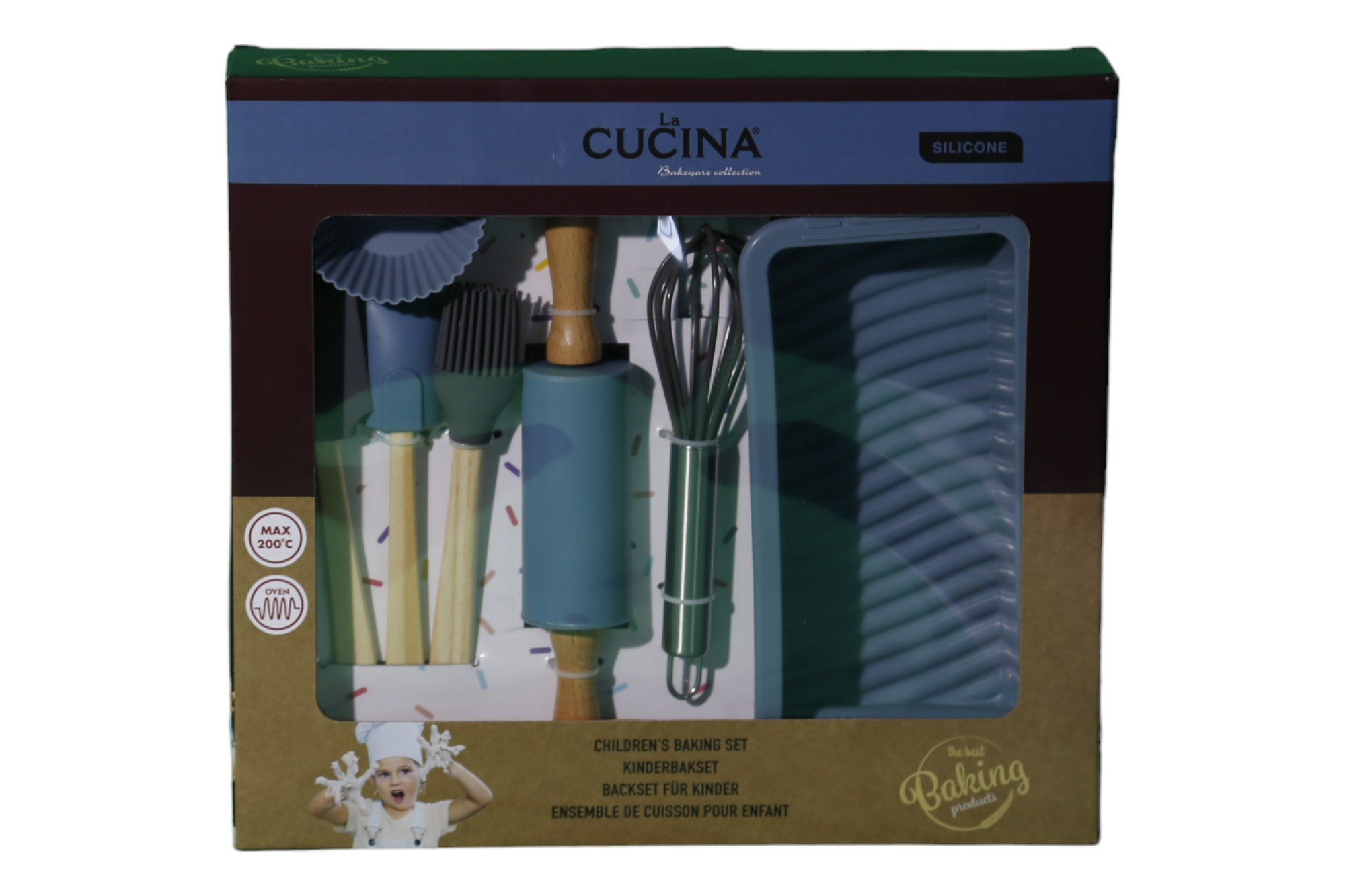 Kinderbackset, Küchenzubehörset, Backutensilienset, Pädagogisches Geschenk, Komplettes Set Für Kleine Köche.