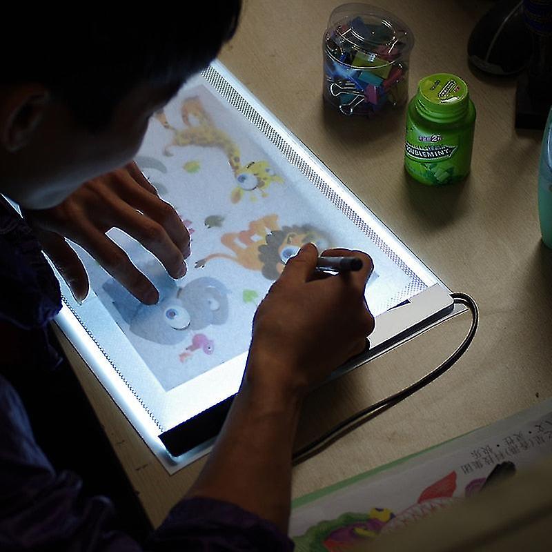 A4-leuchttablett, Led-zeichentablett Mit Stift, Leuchttafel Zum Skizzieren Und Für Kalligrafie