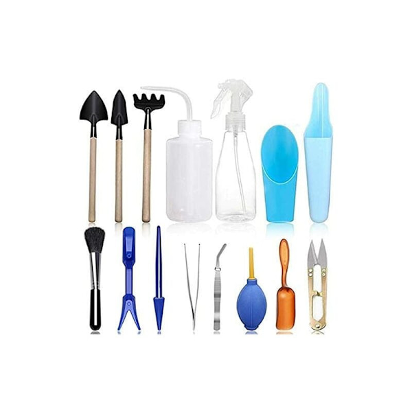 15-teiliges Mini-gartenwerkzeugset, Sukkulenten-umpflanzset, Handwerkzeuge Für Pflanzen, Präzisionspflanzgeräte